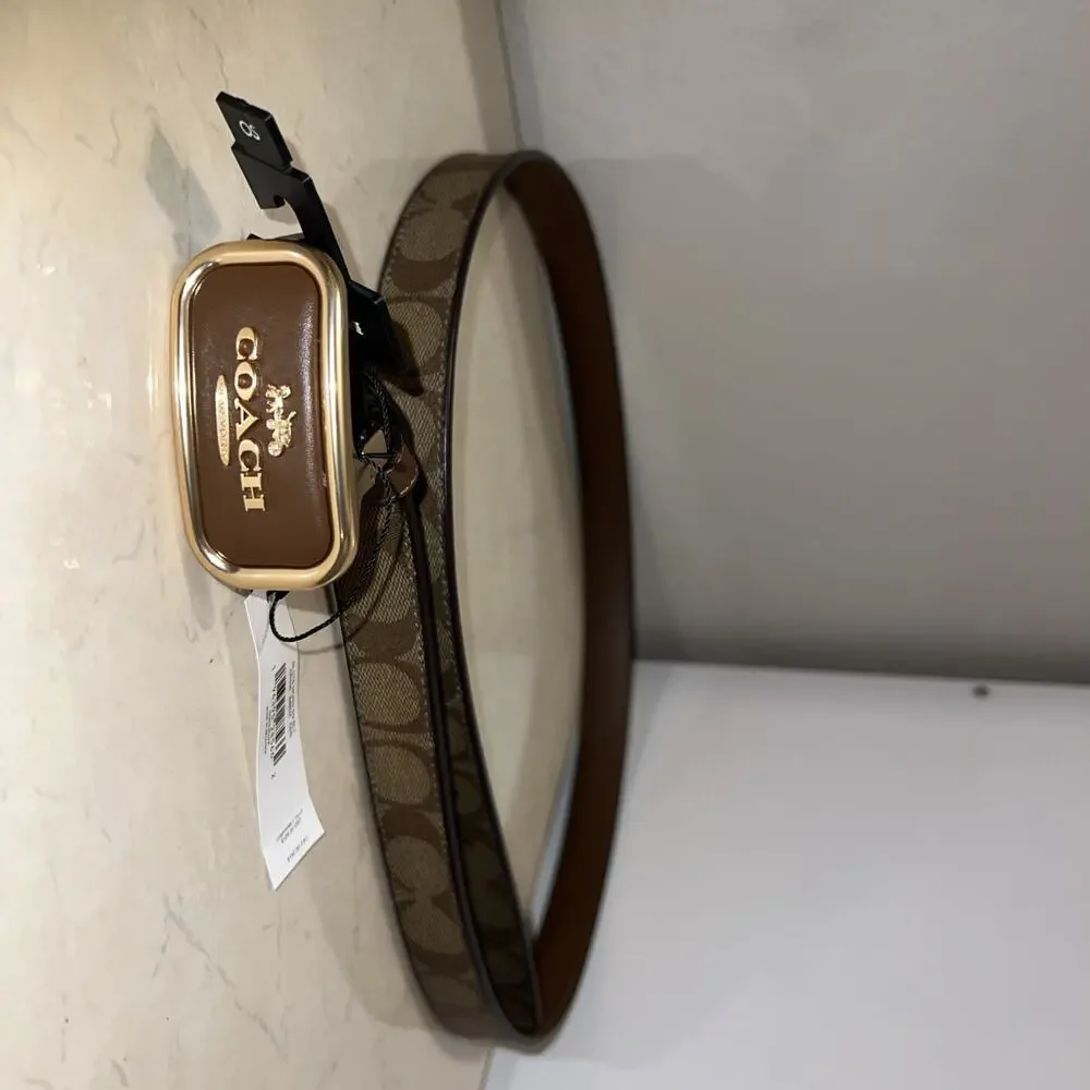 Coach Belt Women’s Morgan Reversible with Signature Buckle Brown 42” NEW